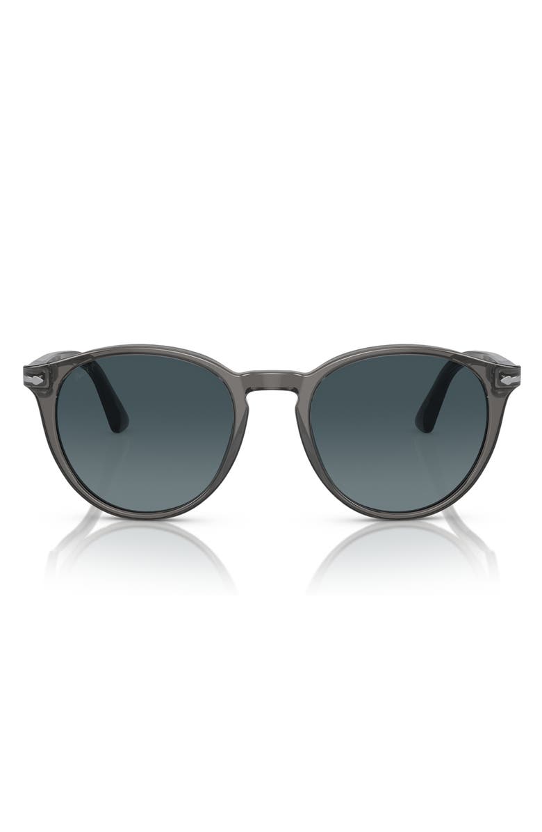 Persol 52mm Gradient Polarized Phantos Sunglasses, Alternate, color, Transparent Grey