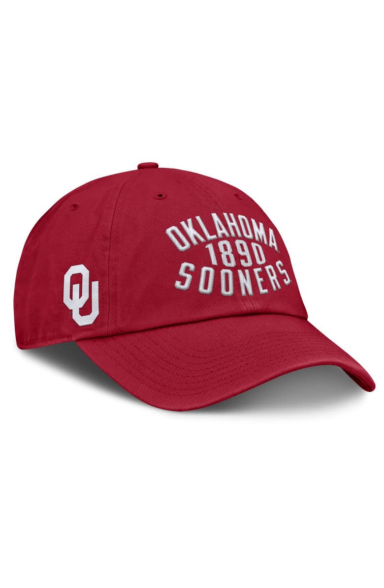 FANATICS Men's Fanatics Crimson Oklahoma Sooners Archer Adjustable Hat, Main, color, Crimson