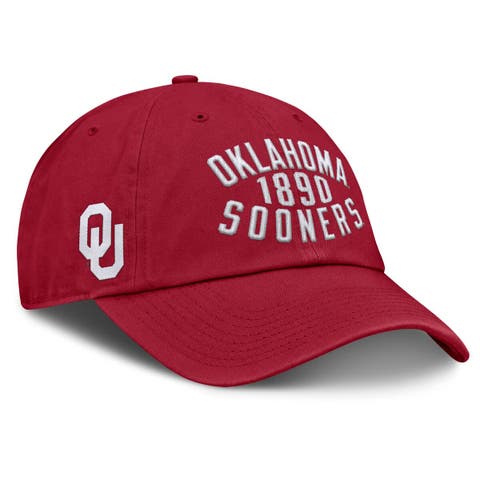 Men's Fanatics Crimson Oklahoma Sooners Archer Adjustable Hat