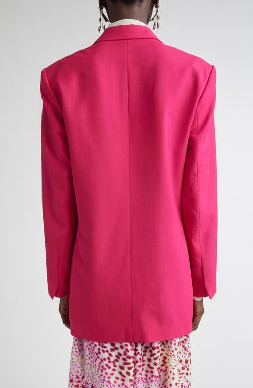 Dries Van Noten Basti Wool-blend Blazer In Pink