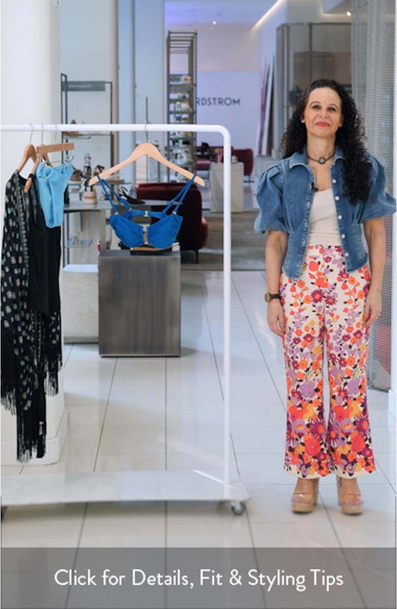 Krysta Metallic Bandeau Bikini Top, sales video thumbnail