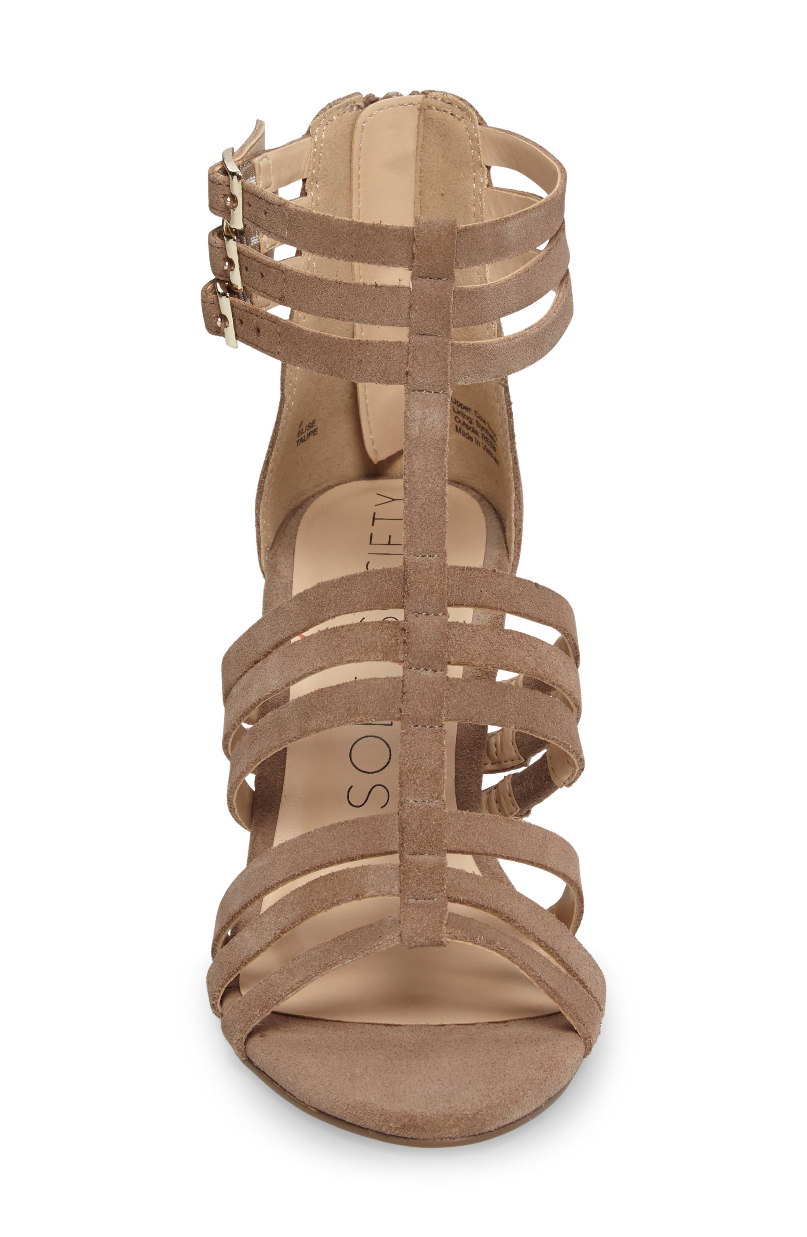 Sole Society 'Elise' Gladiator Sandal, Alternate, color, 