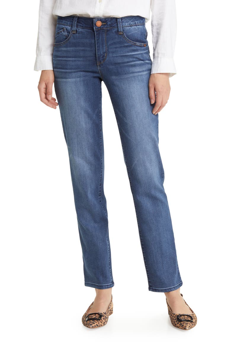 'Ab'Solution Straight Leg Jeans (Nordstrom Exclusive), Main, color, BLUE