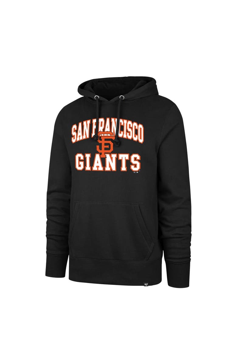 '47 Men's '47 Black San Francisco Giants Big & Tall Velocity Fleece Pullover Hoodie, Alternate, color, Black