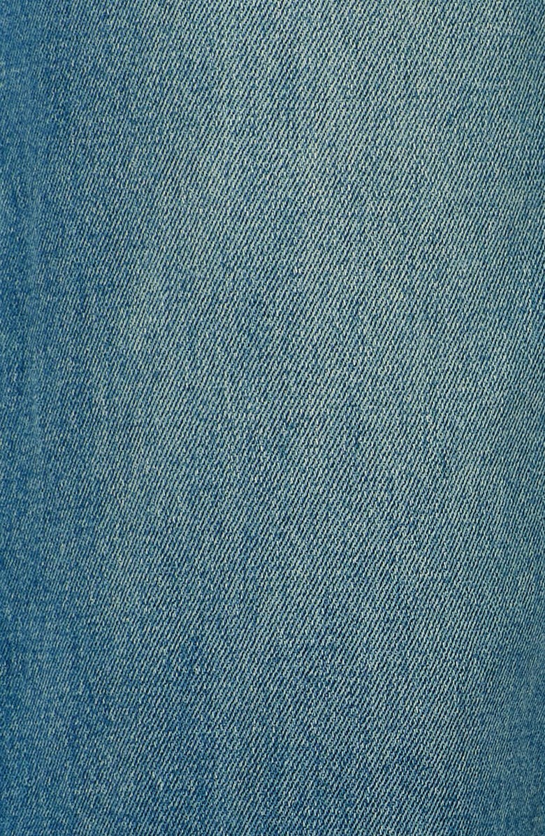 Bayeas High Waist Cuffed Raw Hem Wide Leg Jeans, Alternate, color, Vintage Medium Blue