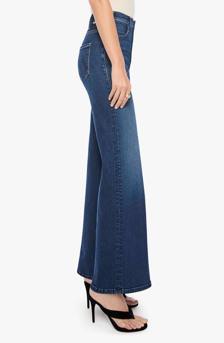 MOTHER The Hustler Roller Sneak High Waist Wide Leg Jeans, Alternate, color, Dial L For Love