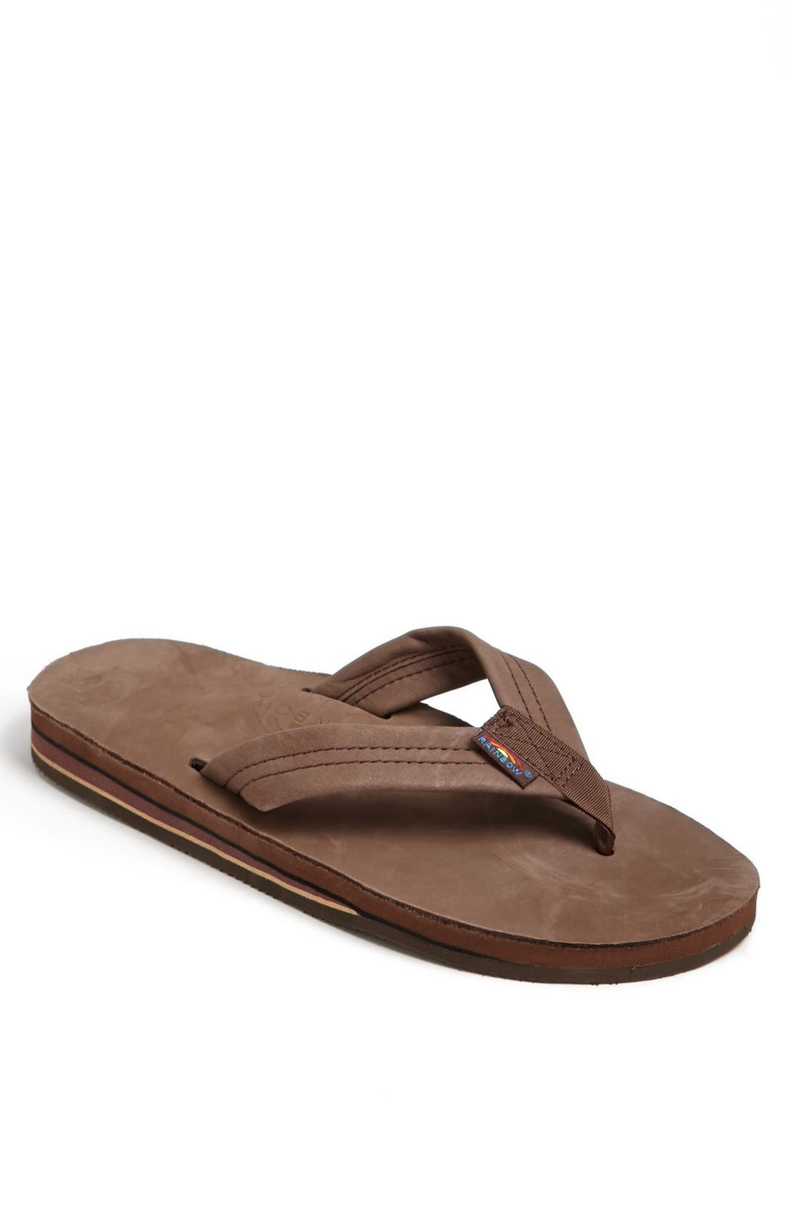 Rainbow 302Alts Double Layer Arch Sandal, Main, color, EXPRESSO