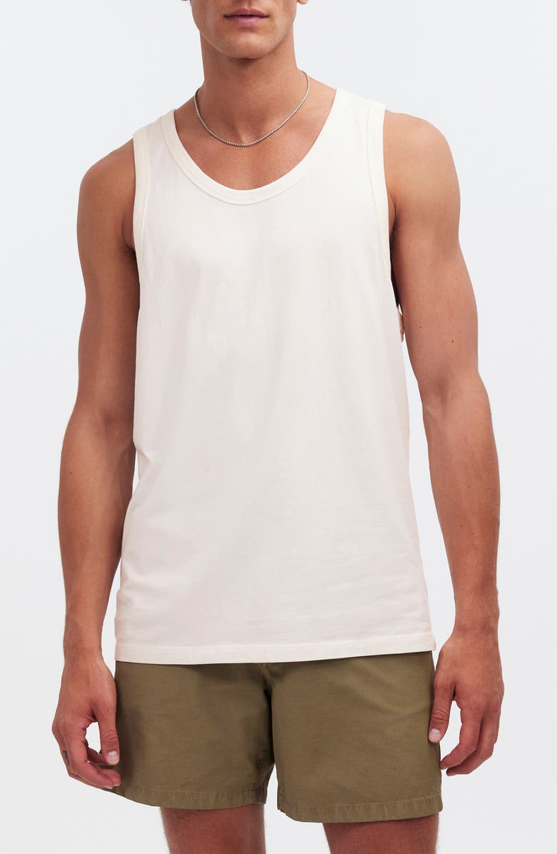 Madewell Allday Cotton Tank, Main, color, Lighthouse