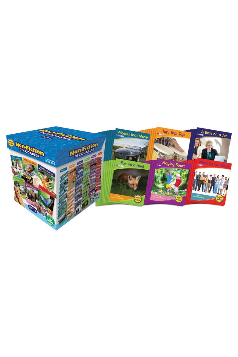 Letters and Sound Set 1 Non Fiction Educational Learning, Main, color, Multicolored