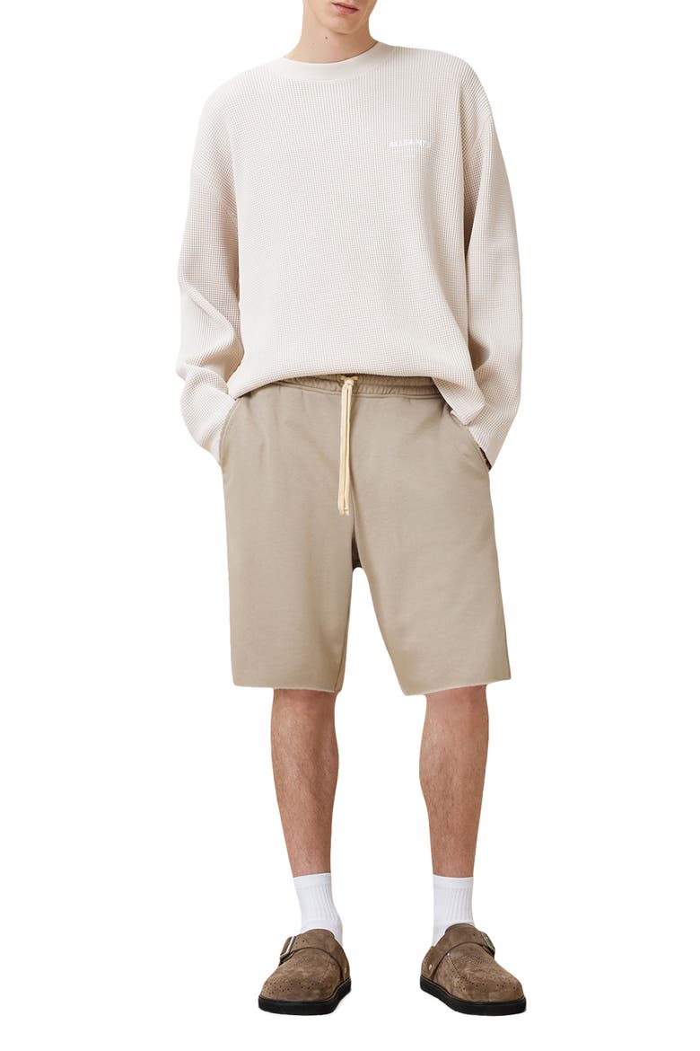 Helix Straight Fit Cotton Blend Sweat Shorts, Alternate, color, MIRE BROWN