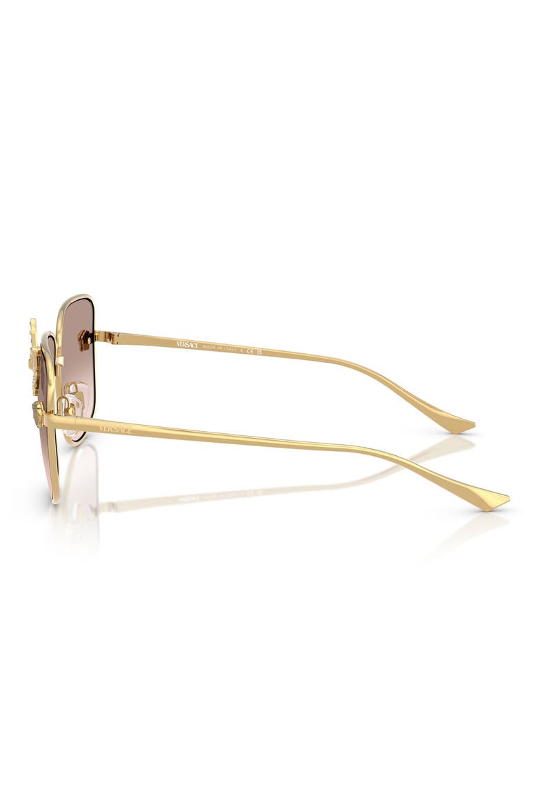 59mm Square Sunglasses, Alternate, color, GOLD BROWN