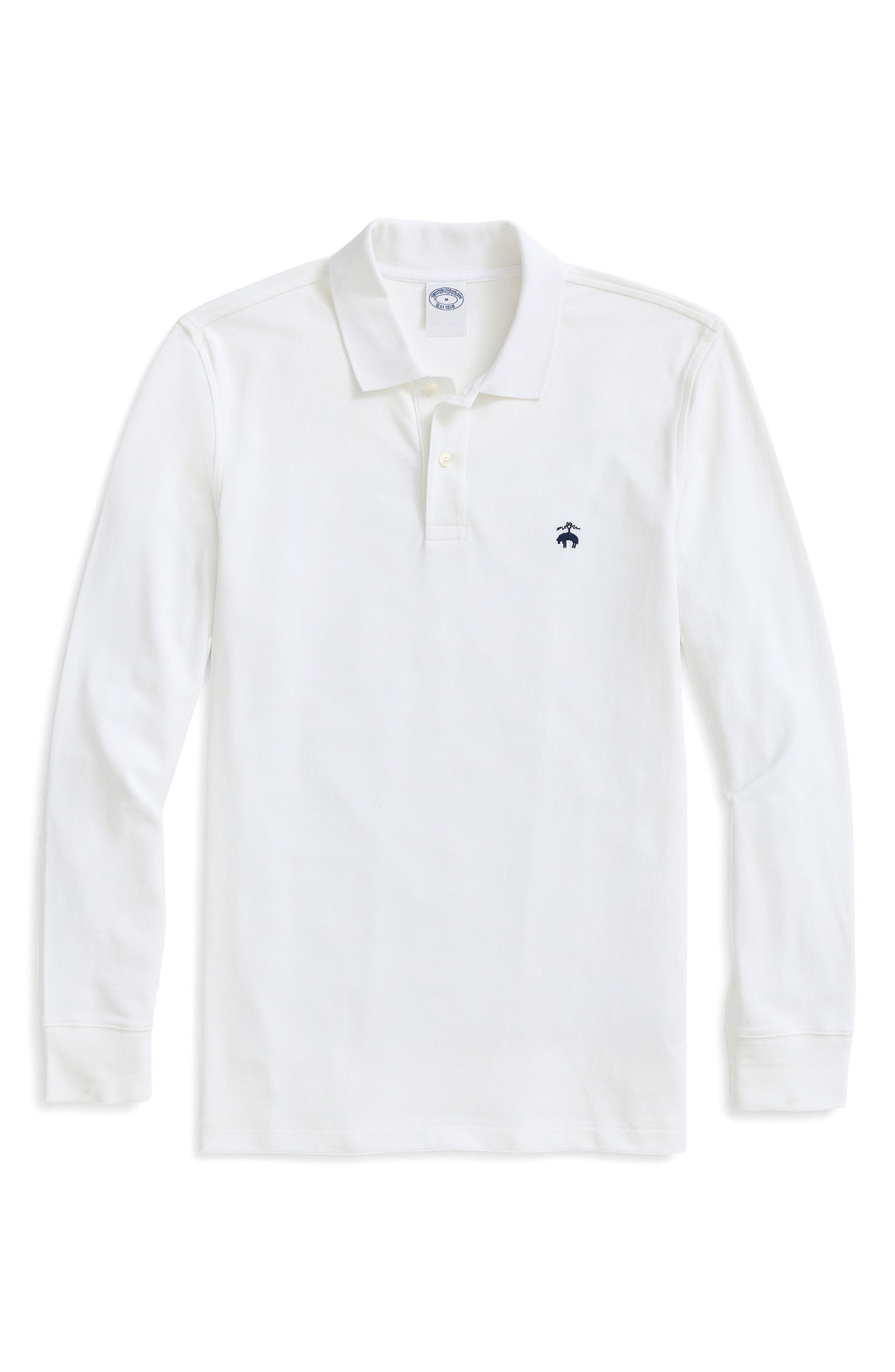 Long Sleeve Pique Polo - image 3