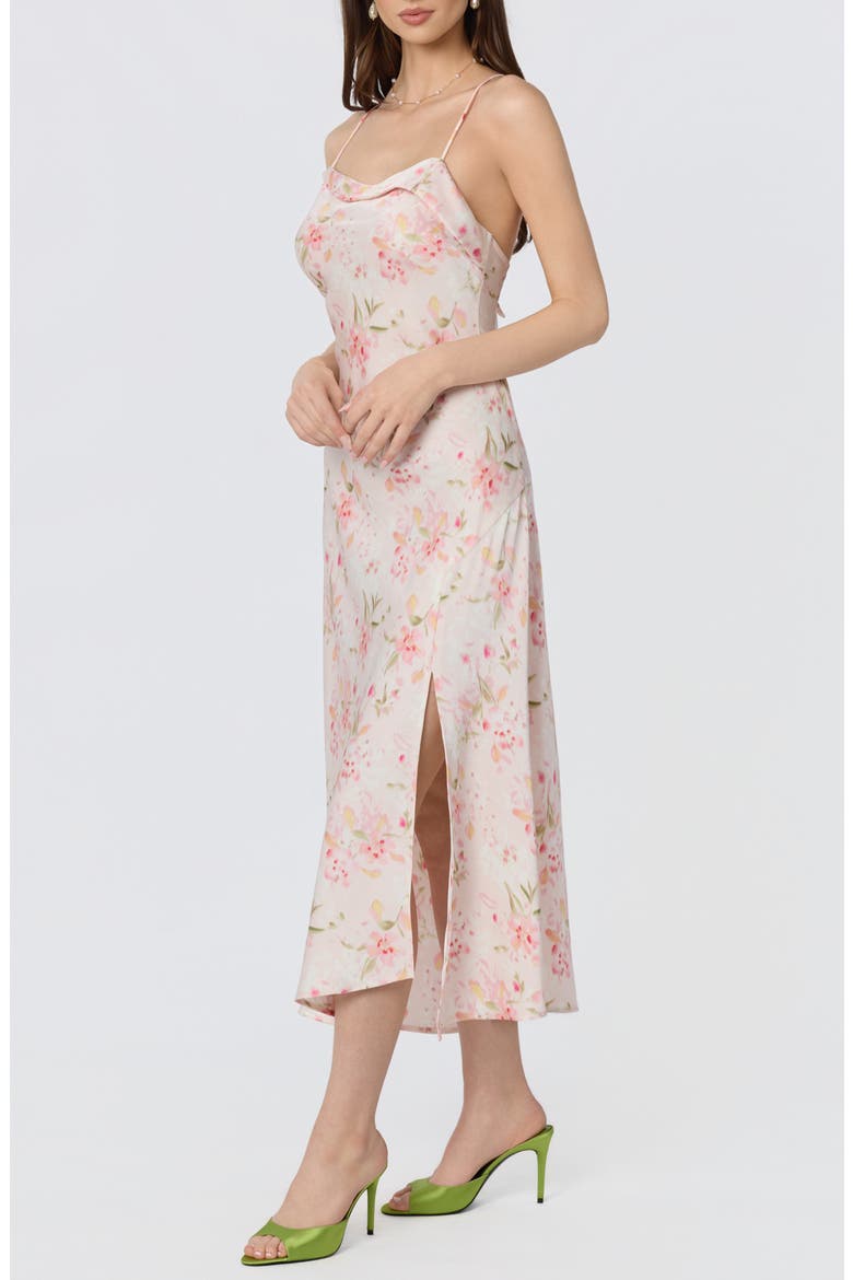 Cowl Neck Slipdress, Main, color, BLUSH FLORAL