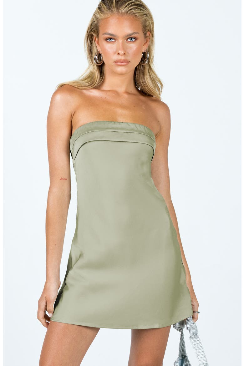 Phillipa Strapless Minidress, Alternate, color, SAGE