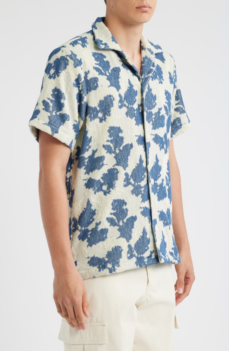 OAS Terry Cloth Camp Shirt, Alternate, color, Sail Contrast