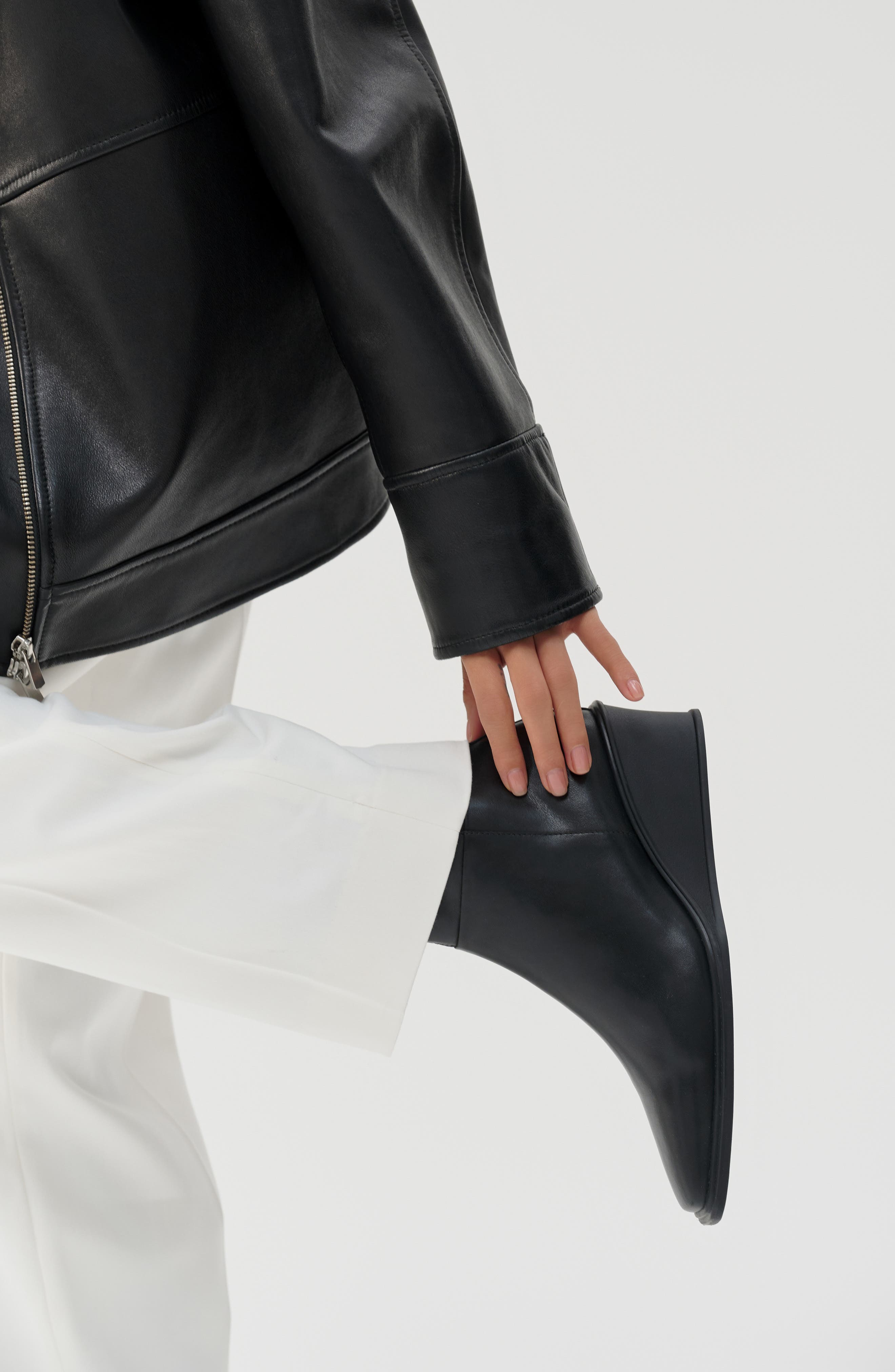 Vagabond Shoemakers Aino Wedge Bootie, Alternate, color, Black