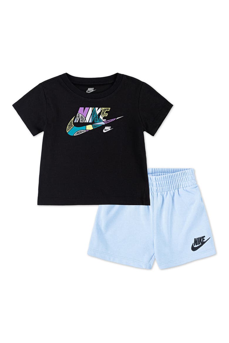 Graphic T-Shirt & Shorts Set, Main, color, PYSCHIC BLUE