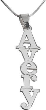 MELANIE MARIE Personalized Nameplate Pendant Necklace