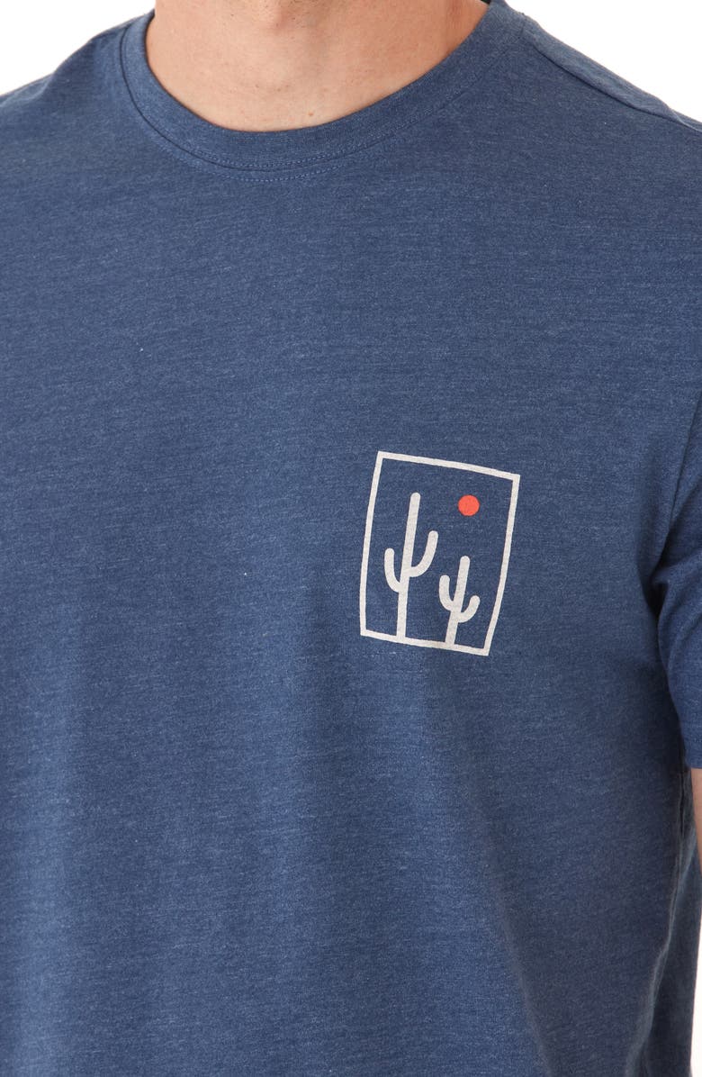 Threads 4 Thought Cactus Sun Jersey Graphic T-Shirt, Alternate, color, Deep Sea