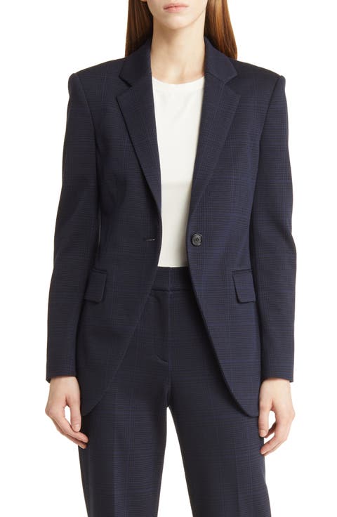 Jubeka Check One-Button Blazer