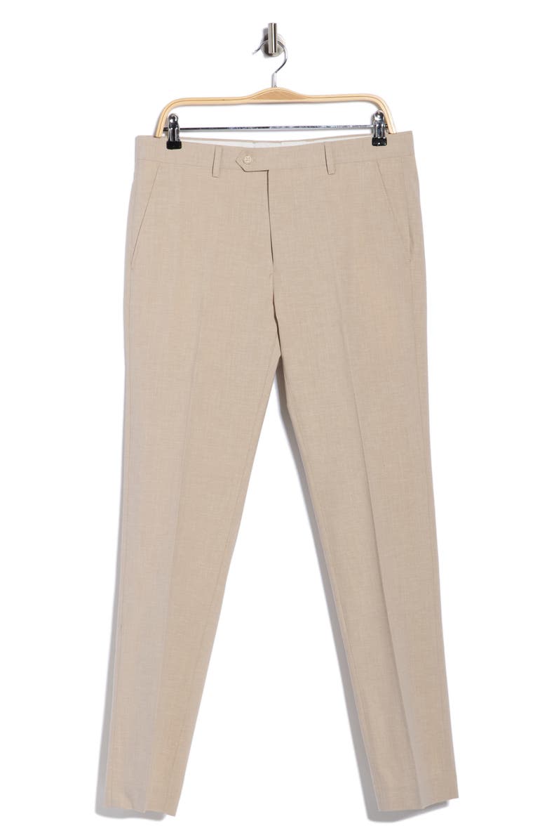 ZANETTI Trim Fit Pants, Main, color, Tan