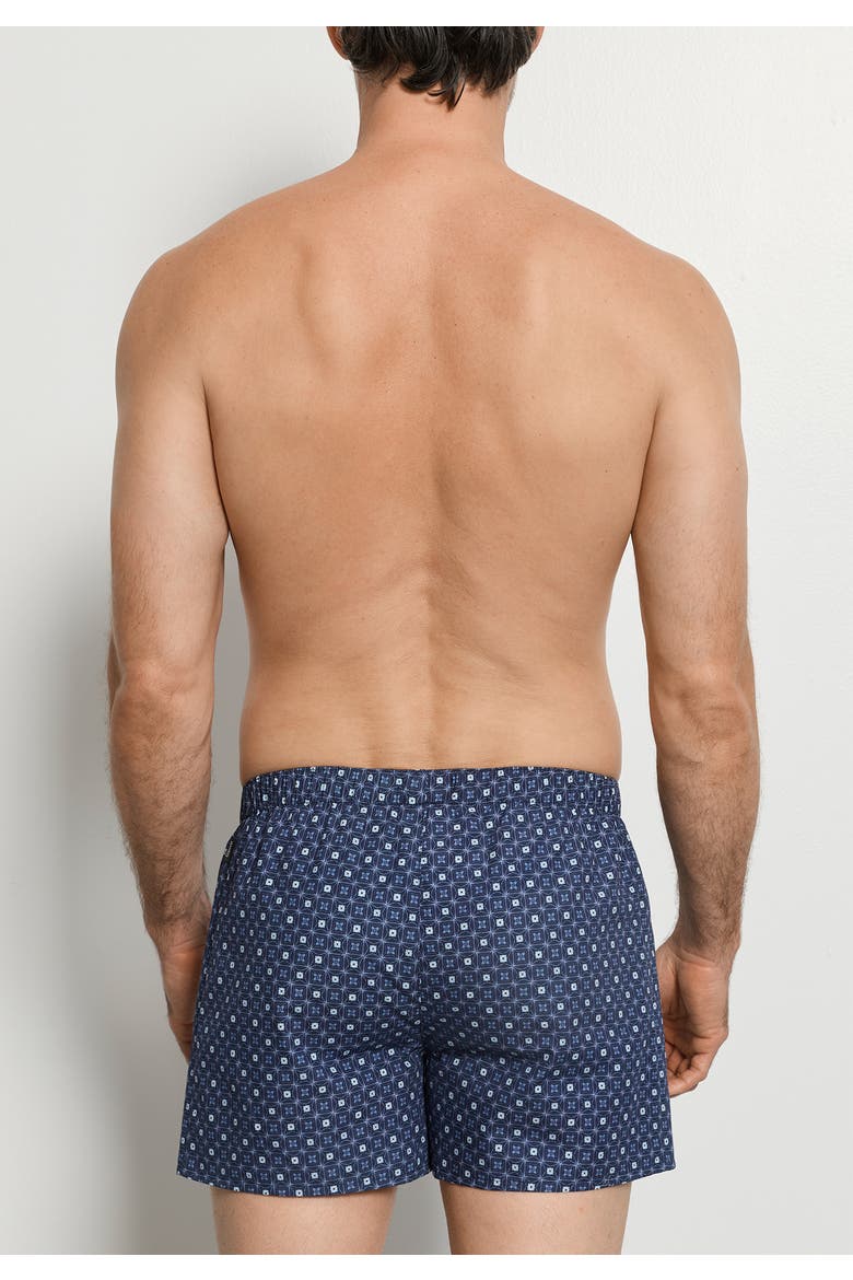 Fancy Woven Cotton Boxer, Alternate, color, Squared Harmony