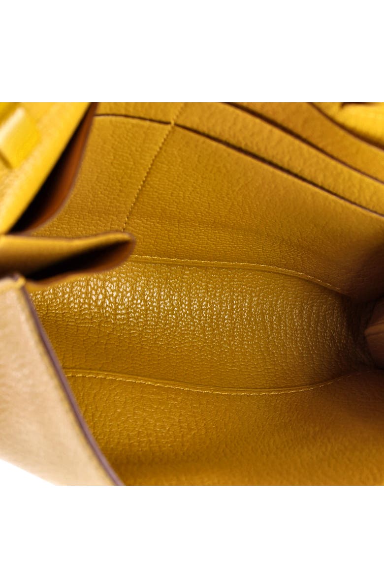 Pre-Owned Hermes Clic Wallet on Strap Chevre Mysore 16, Alternate, color, Jaune Ambre