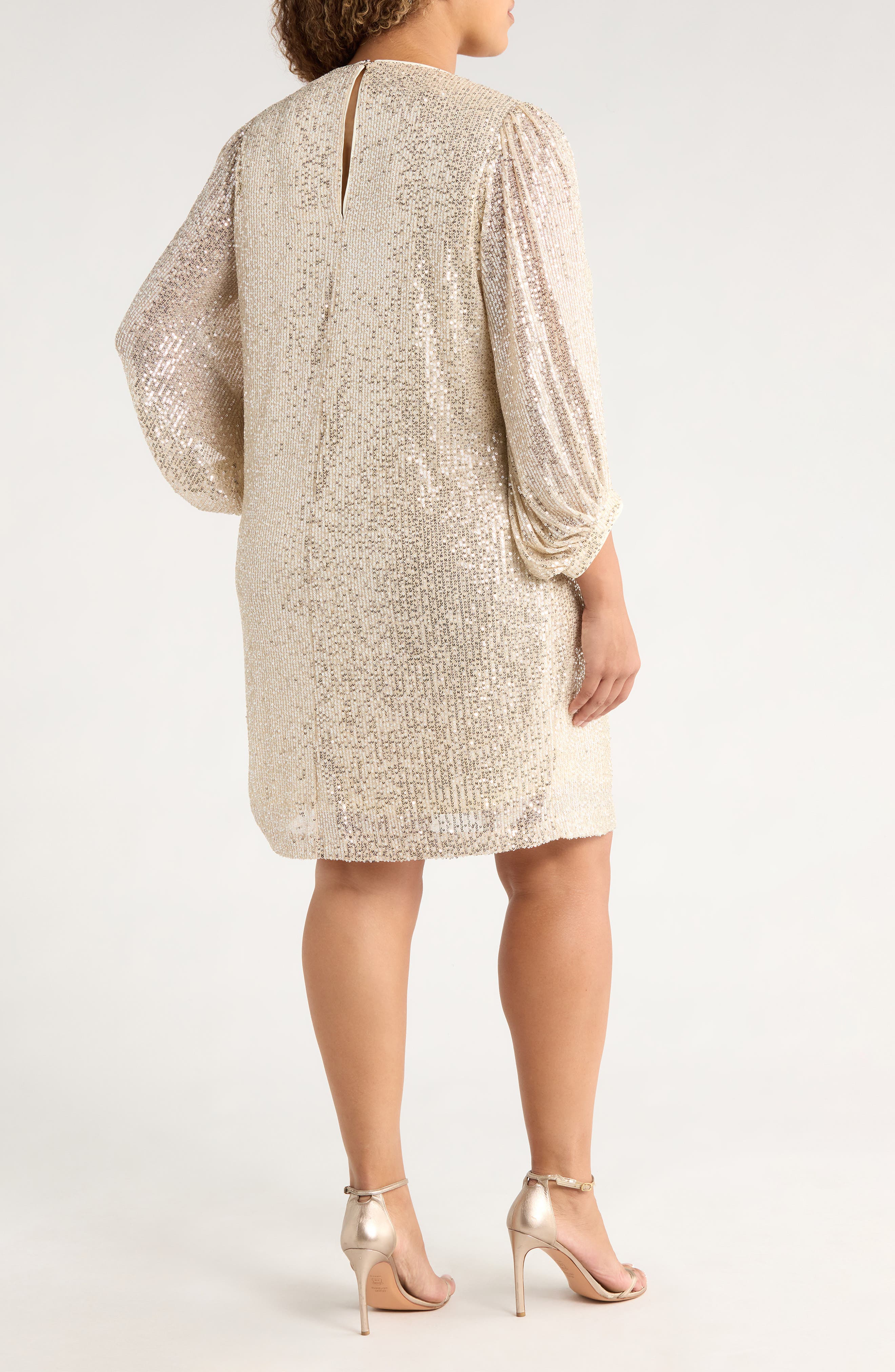 Sequined Sheath Dress - image 4
