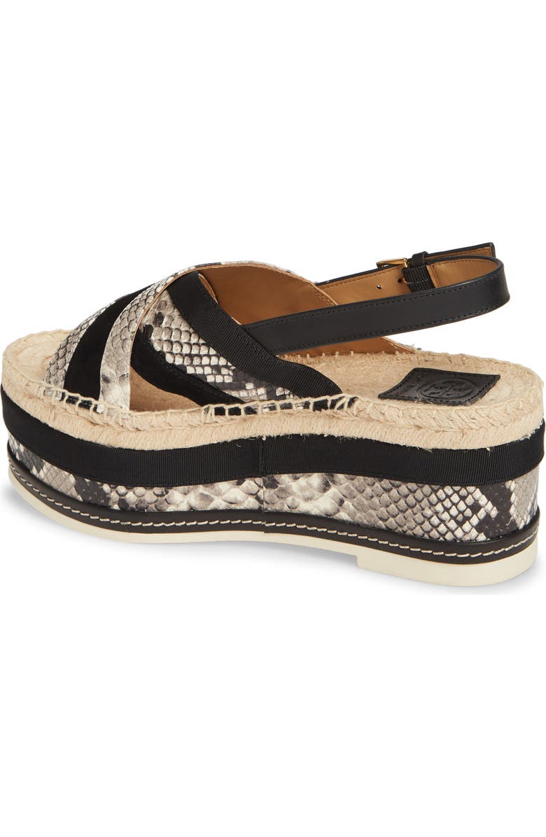 Tory Burch Platform Singback Espadrille Sandal, Alternate, color,
