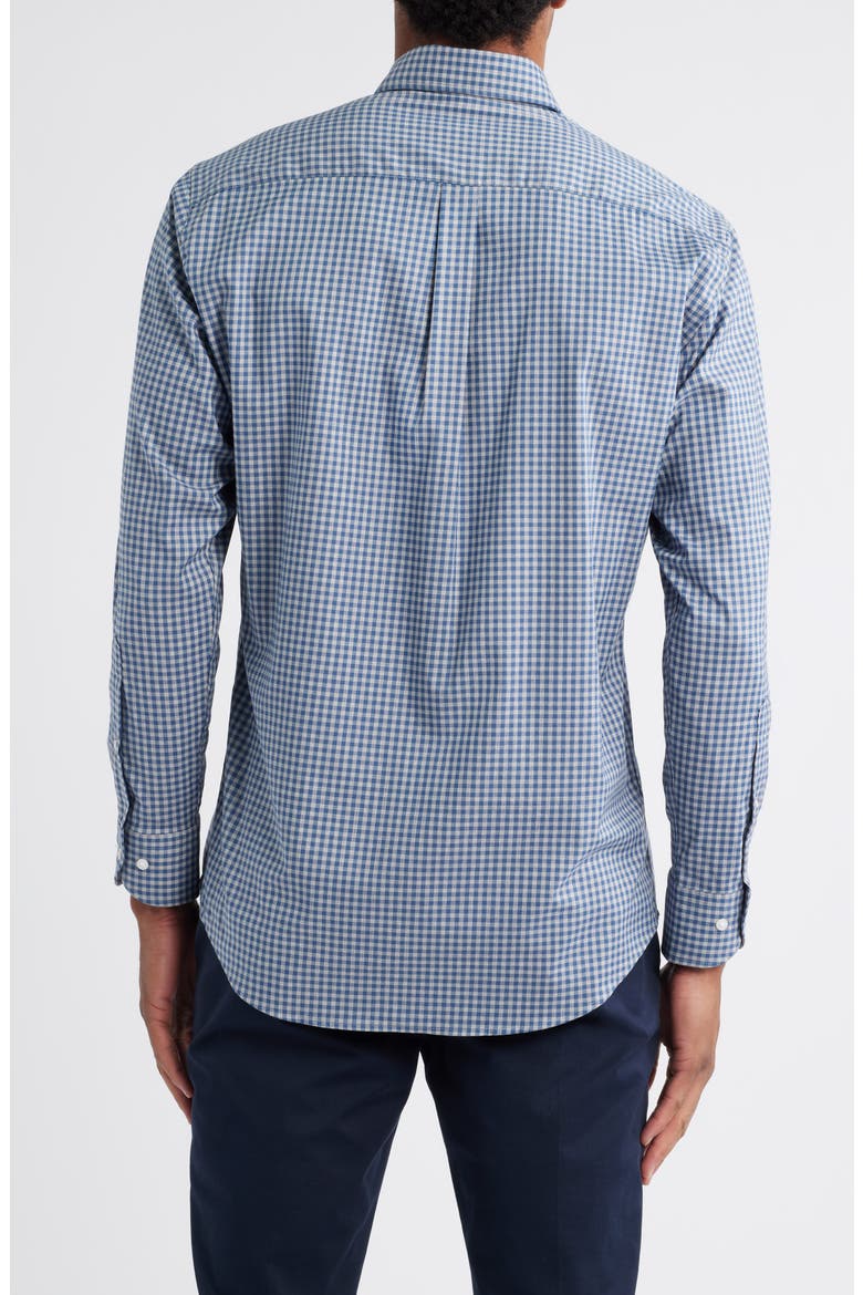 Crown Light Plaid Button-Down Shirt, Alternate, color, GALE GREY