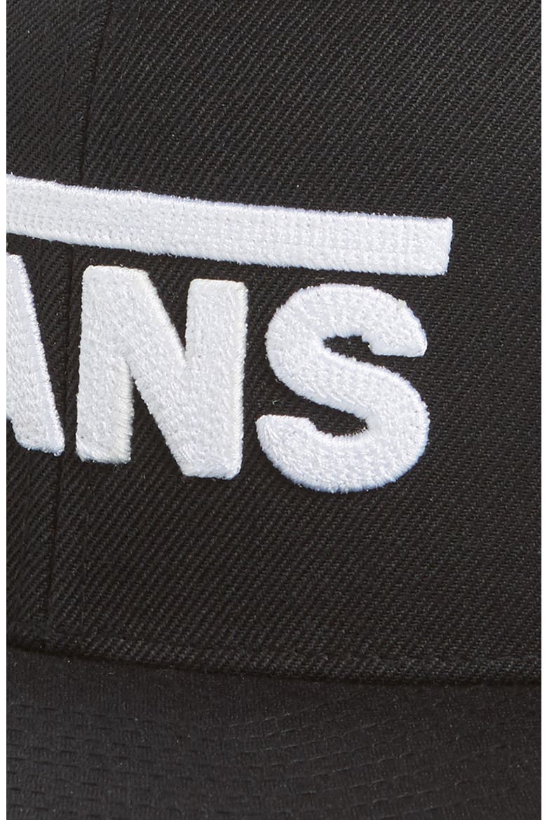 Drop V II Snapback Cap, Alternate, color, BLACK/ WHITE