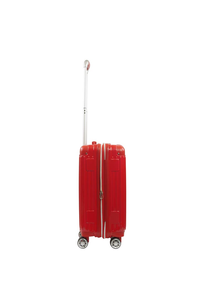 22.5" Hardcase carry-on with big logo., Alternate, color, RED