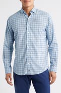 johnnie-O Jaden Check Stretch Button-Up Shirt