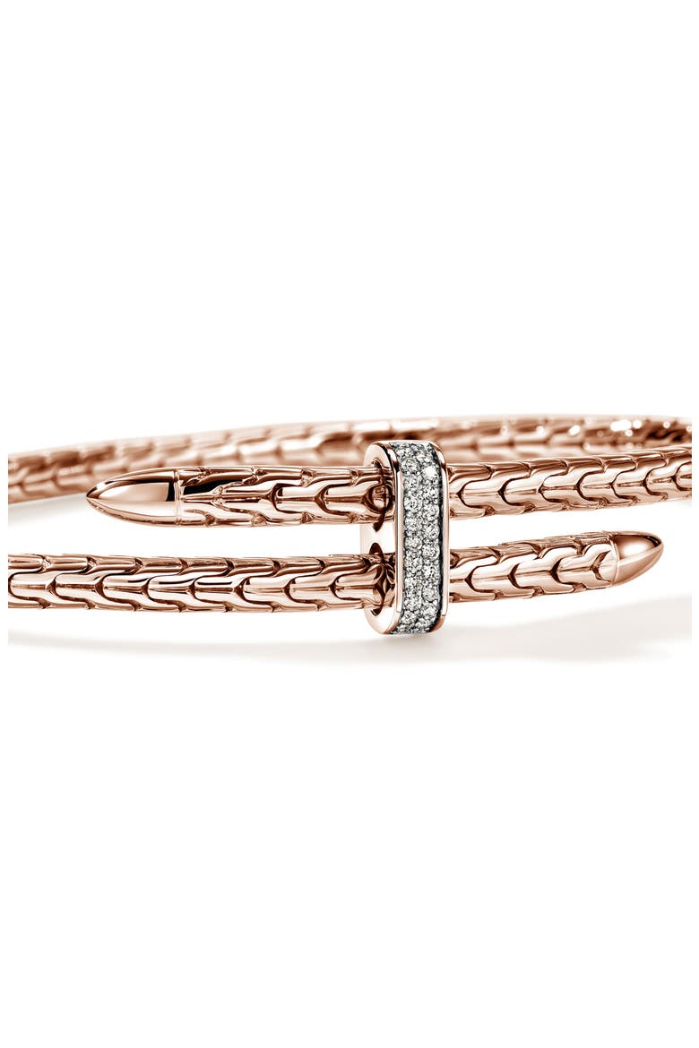 Spear Flex Cuff, Gold, Diamonds, 4mm, Alternate, color, GOLD