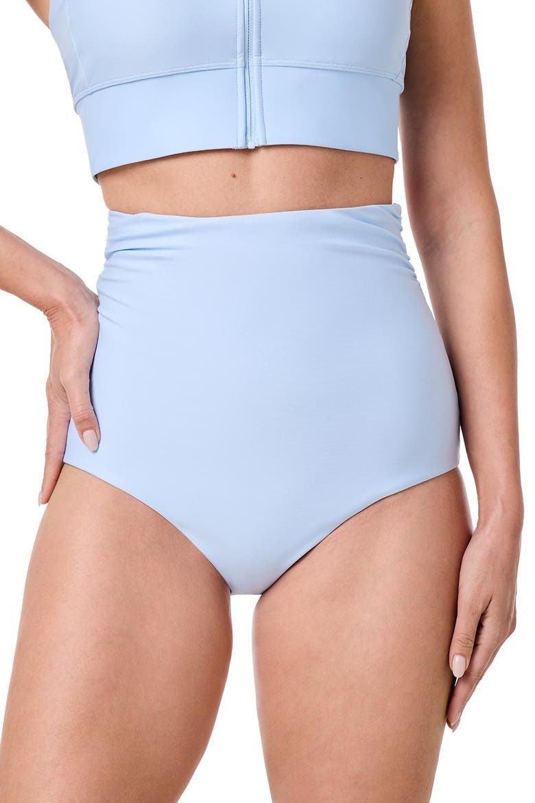 Women's Golden Isles Ultra High Rise Swim Bottoms, UPF 50+ Sun Protection, Alternate, color, Skyride