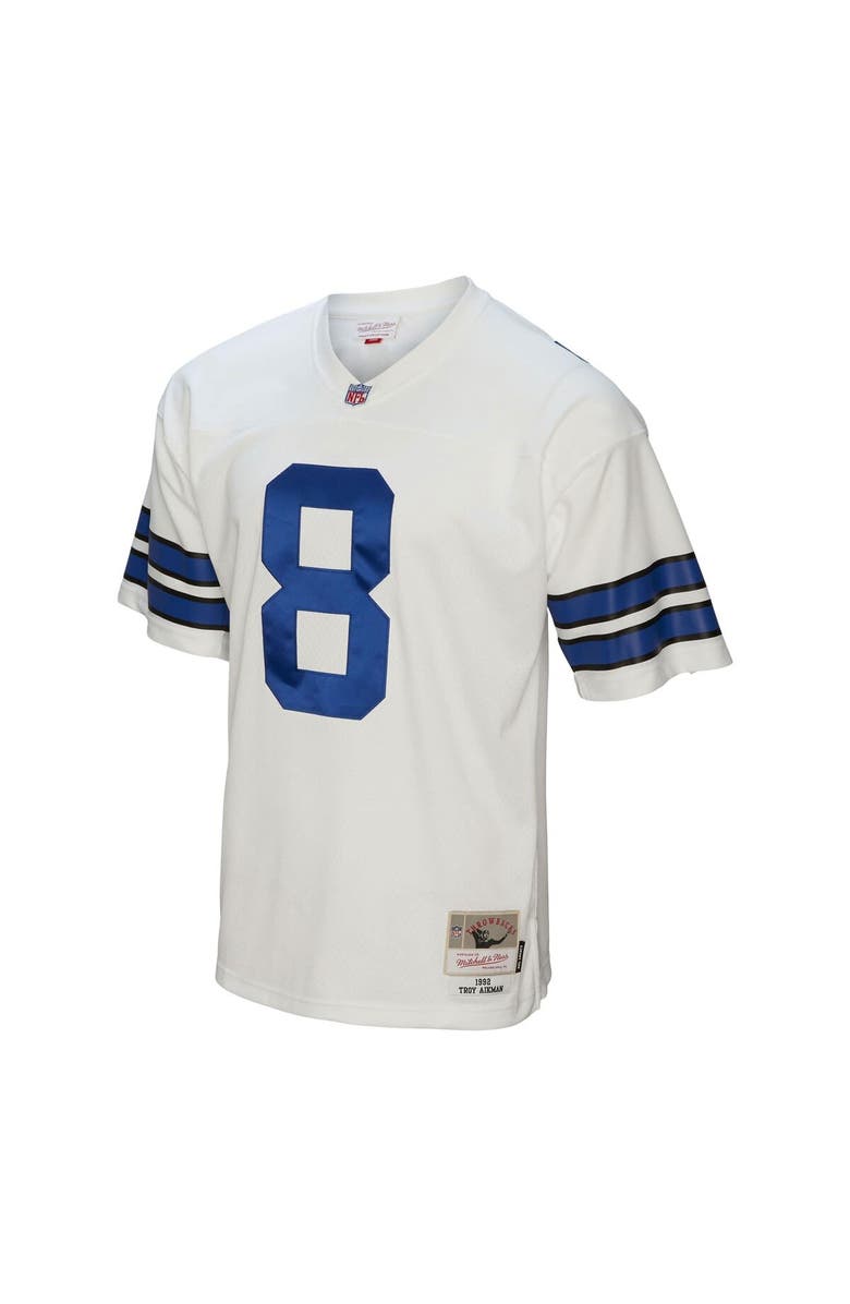 Mitchell & Ness Men's Mitchell & Ness Troy Aikman White Dallas Cowboys Legacy Replica Jersey, Alternate, color, 