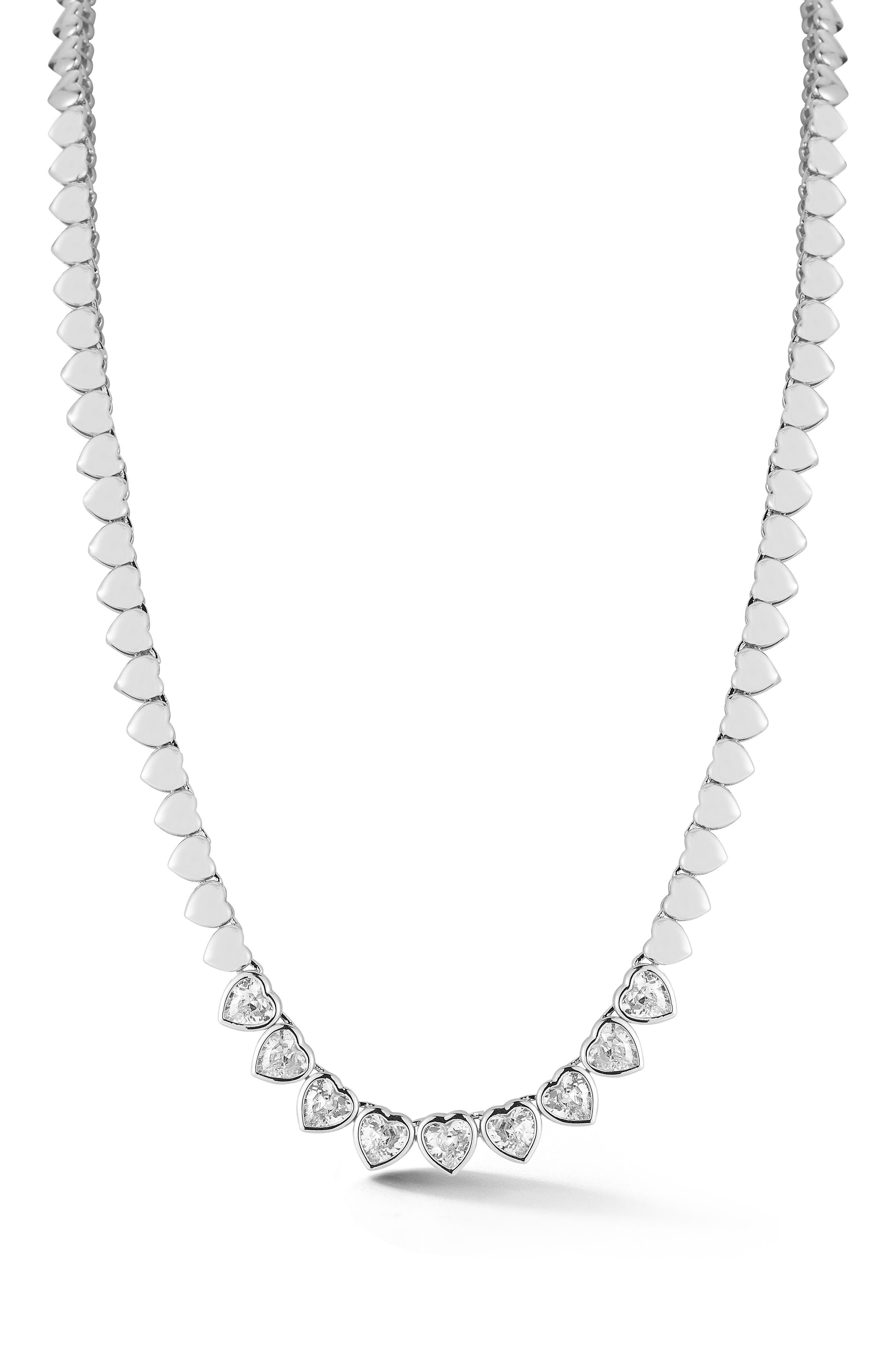 Heart Cubic Zirconia Necklace