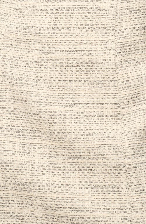 Staud Edie Cotton Tweed Minidress In Ivory Multi
