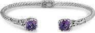 SAMUEL B. Amethyst Bangle