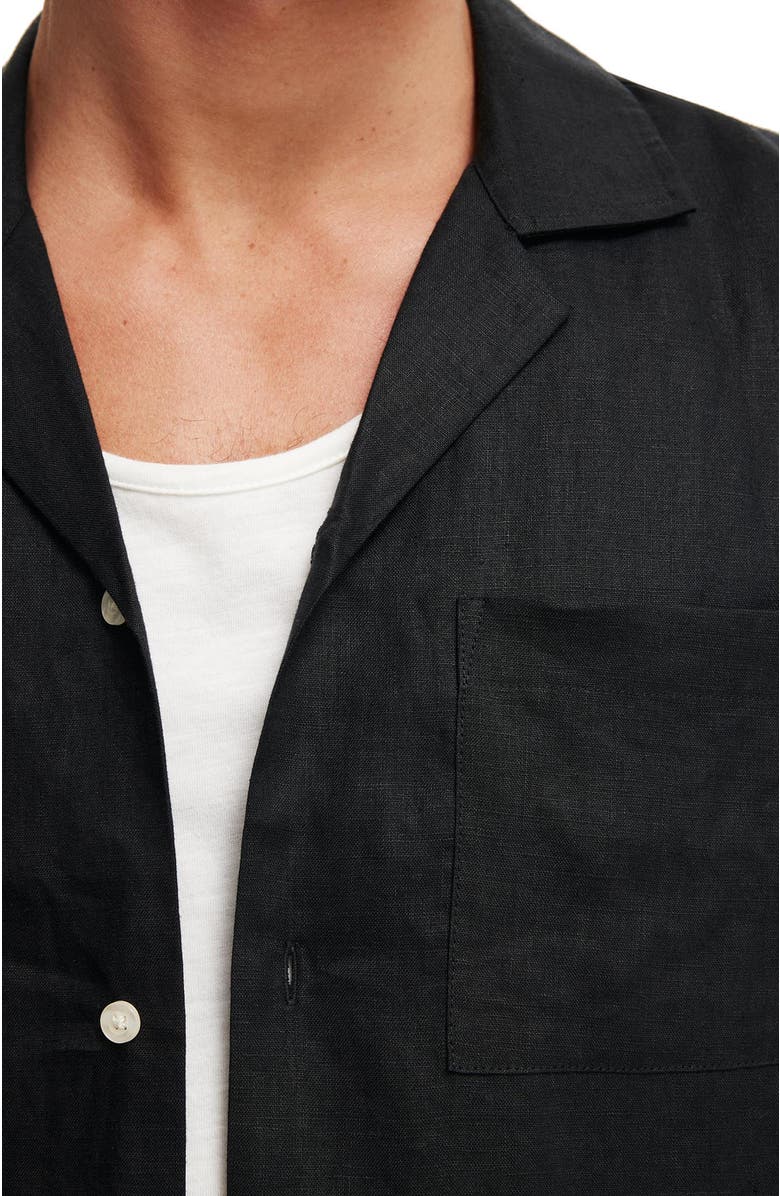 Cotton On Men's Linen Box Fit Short Sleeve Shirt, Alternate, color, 