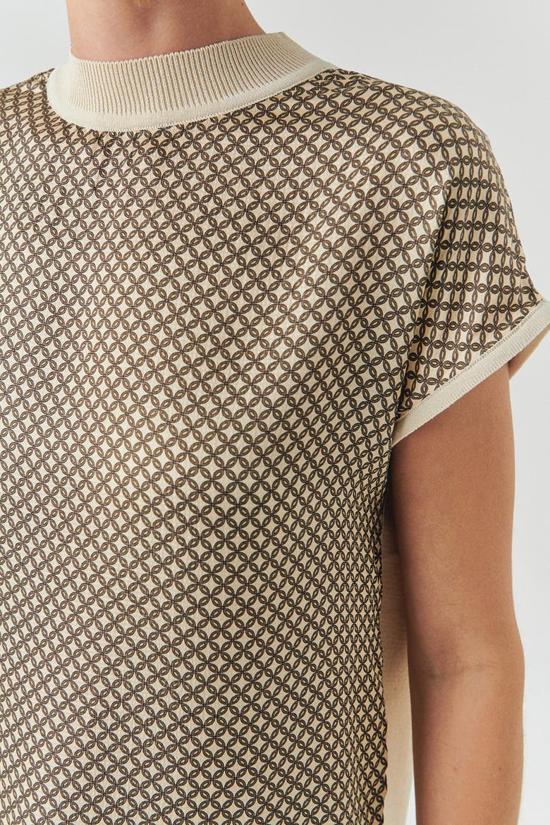 Penny Blouse, Alternate, color, Brown Patterned