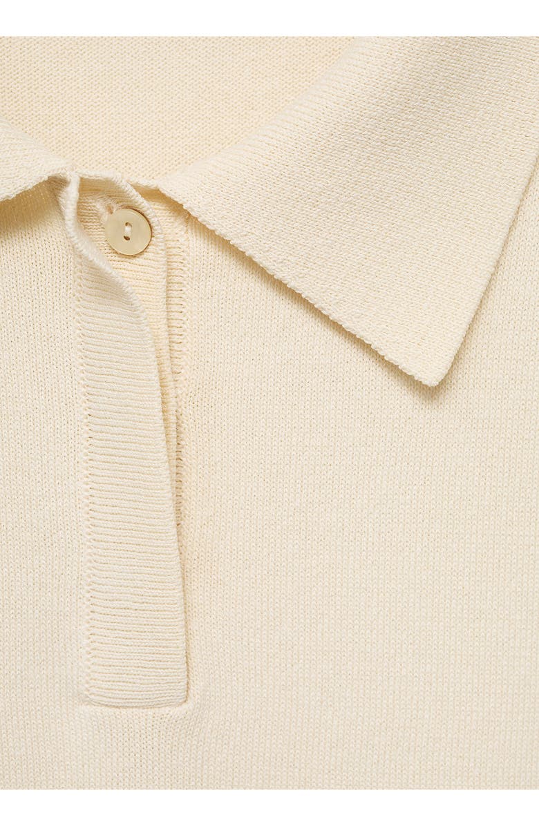 MANGO Tie Hem Polo Sweater, Alternate, color, 