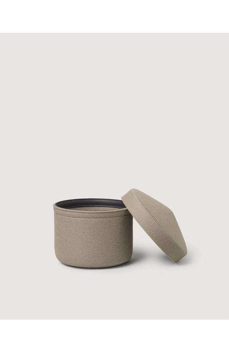 Graf Lantz Merino Wool Small Bin w/ Lid, Alternate, color, Clay