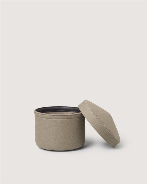 Graf & Lantz Graf Lantz Merino Wool Small Bin W/ Lid In Brown