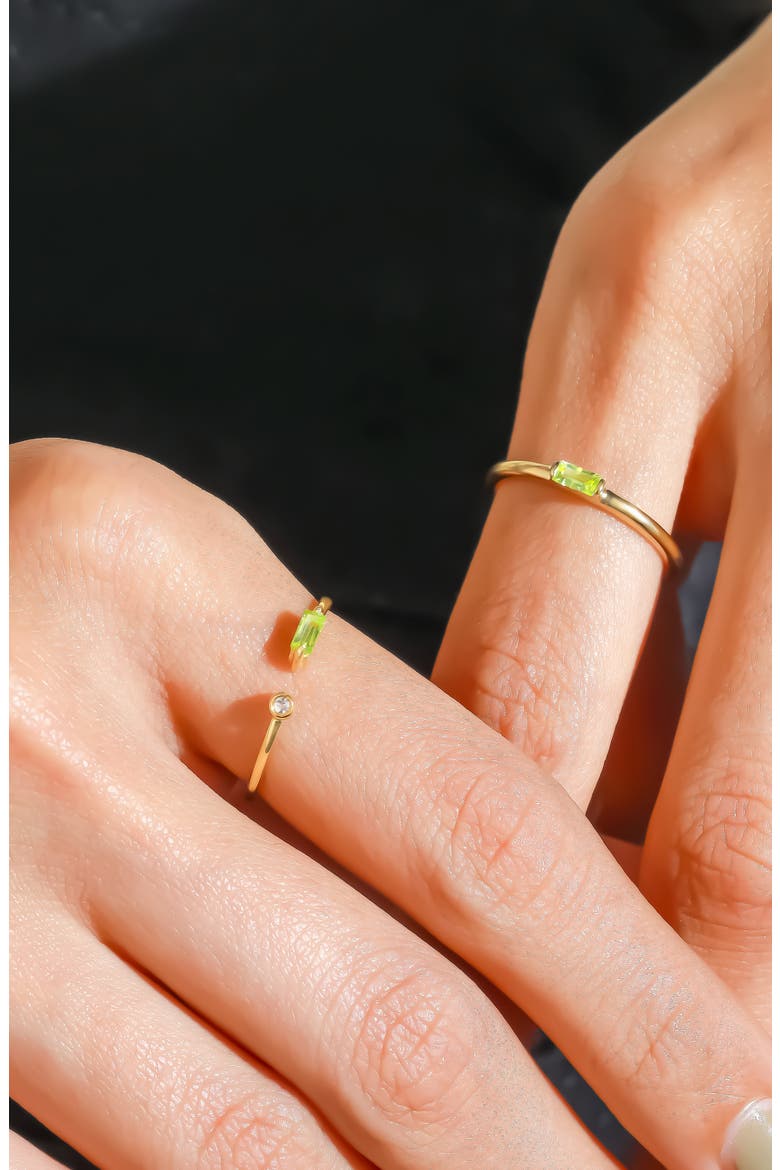 Double Stone Open Band Ring, Alternate, color, LIGHT GREEN