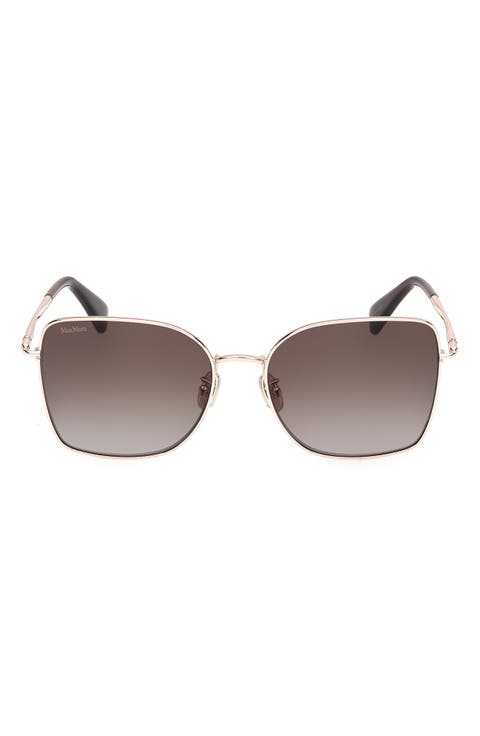 58mm Square Sunglasses