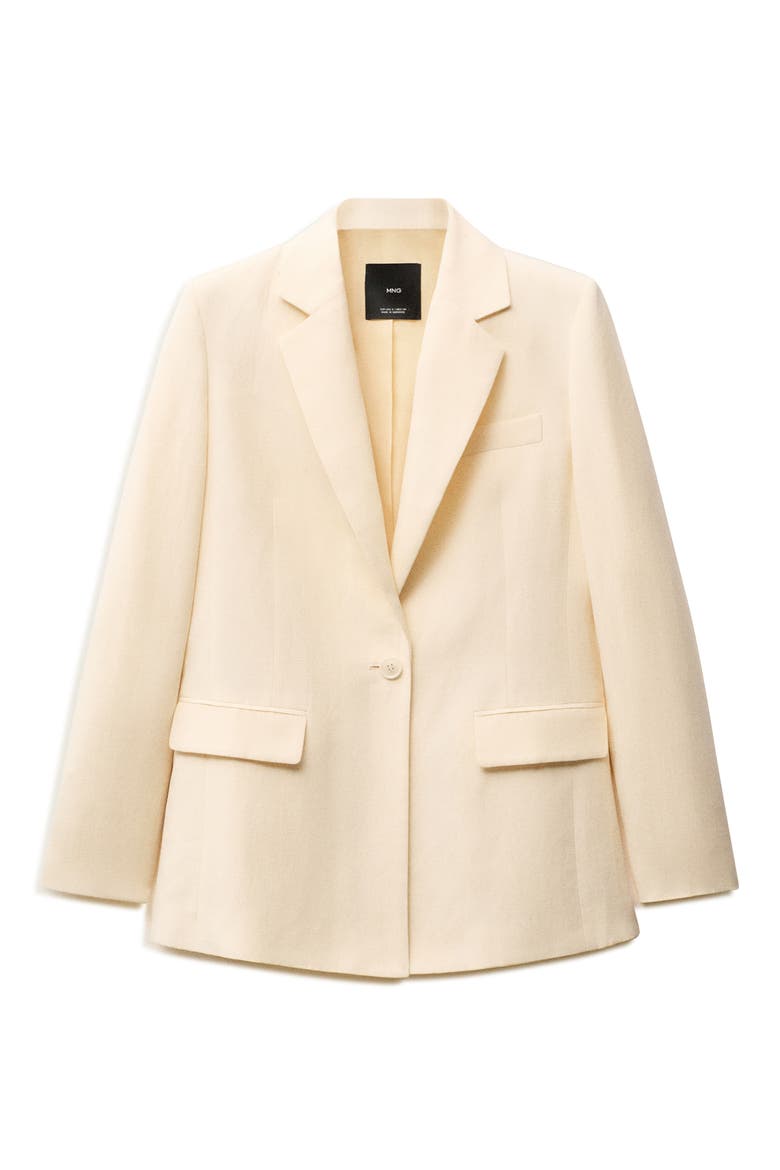 Notch Lapel Blazer, Alternate, color, VANILLA