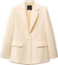MANGO Notch Lapel Blazer