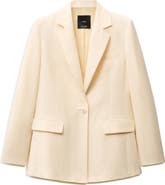 MANGO Notch Lapel Blazer