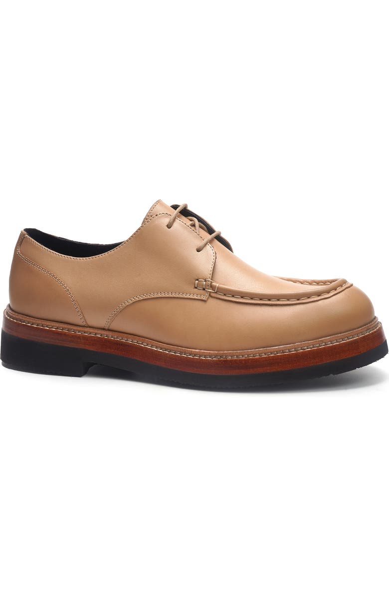 A. Veer Sorrento Moc Derby, Main, color, Sand Leather